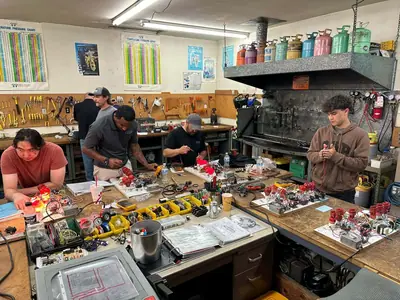 Live HVAC class at benches