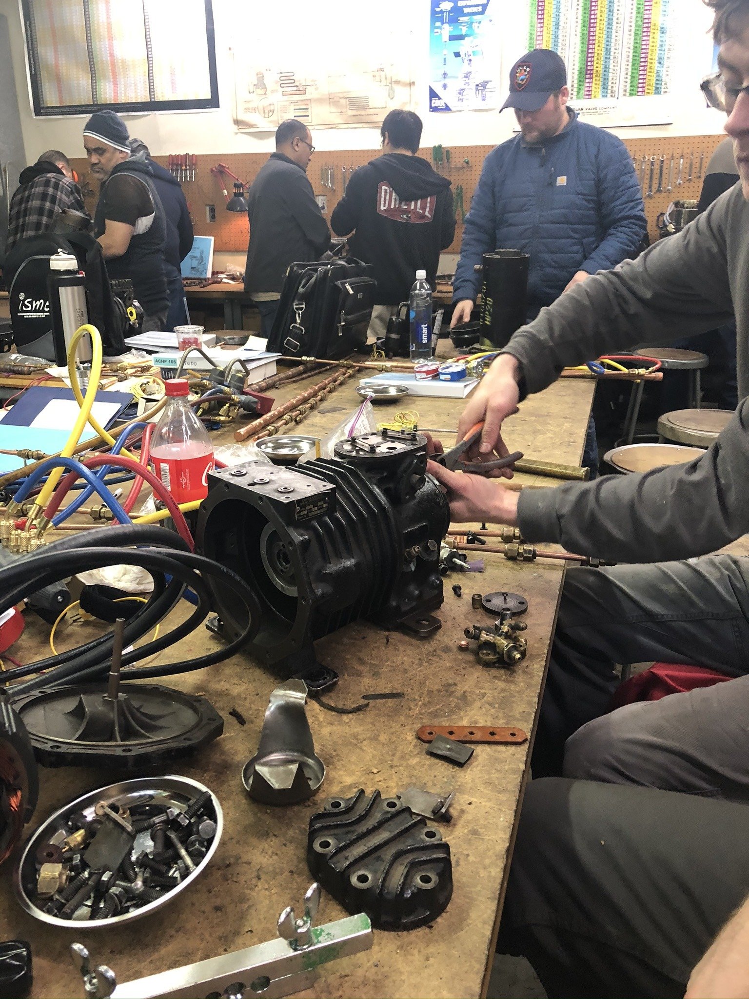 Refrigeration compressor training — IMG_1485