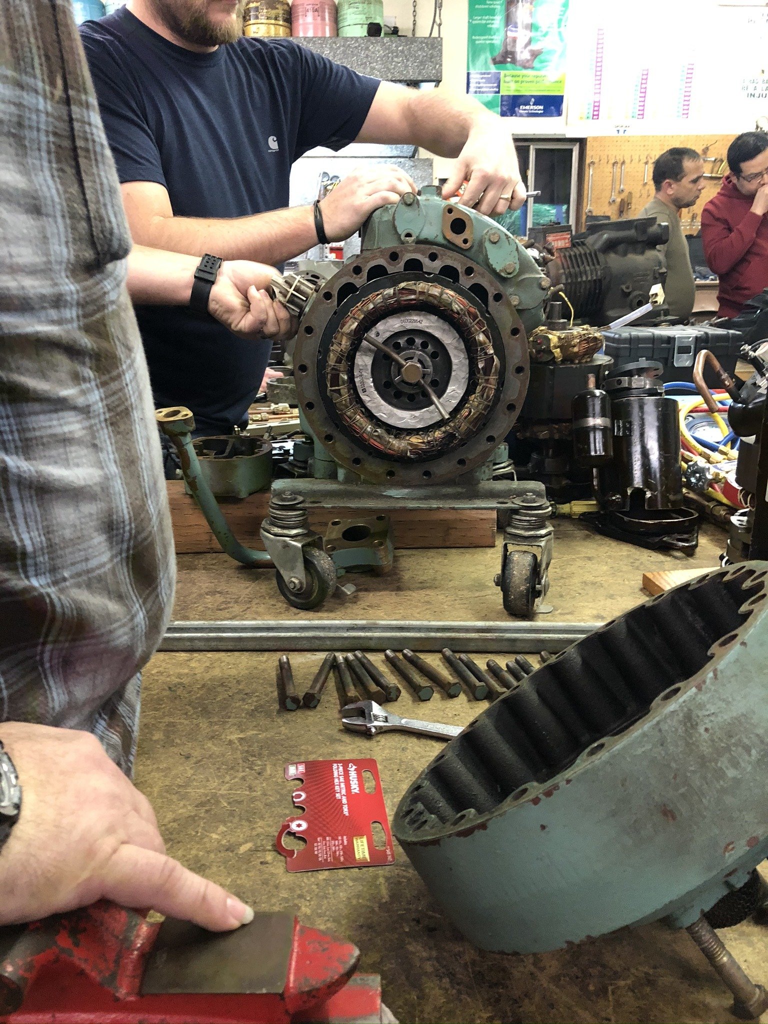 Refrigeration compressor training — IMG_1554